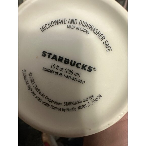 Starbucks 10 Fl Oz Ceramic Mug With Scallop Pattern & Logo 2020 - Picture 5 of 5